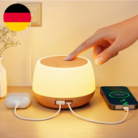 Görvitor Nachttischlampe Touch Dimmbar Mit 20W Ladefunktion, LED Tischlampe Mit