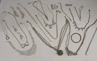 Rhinestone Wearable Costume Jewelry Lot Vintage-Now (#552)