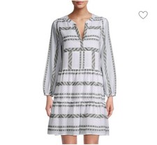 Vineyard Vines Breezy Tiered Sage Green Mini Dress, Size M Preppy Neutral