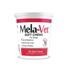 Melatonin Calming Chews for Dogs: Anxiety Relief, Stress Reduction, 120 Soft ...