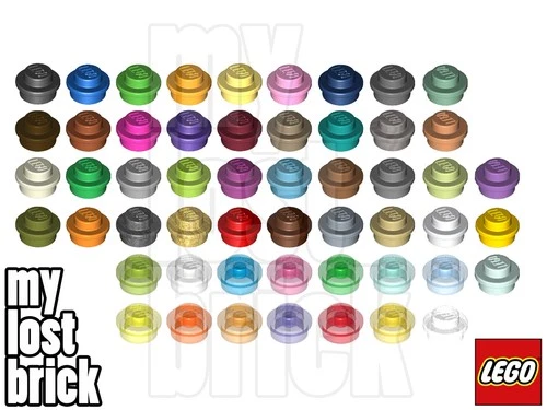 LEGO - Part 4073 - Plates Round 1x1 (SINGLE) + NEW + SELECT COLOUR / QUANTITY