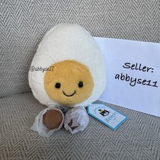 Jellycat Amuseables Happy Boiled Egg - Small - Authentic - BNWT - Fast Ship