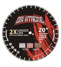 Orixtreme 20" Diamond Concrete Saw Blade, Segmented General Purpose Dry/Wet