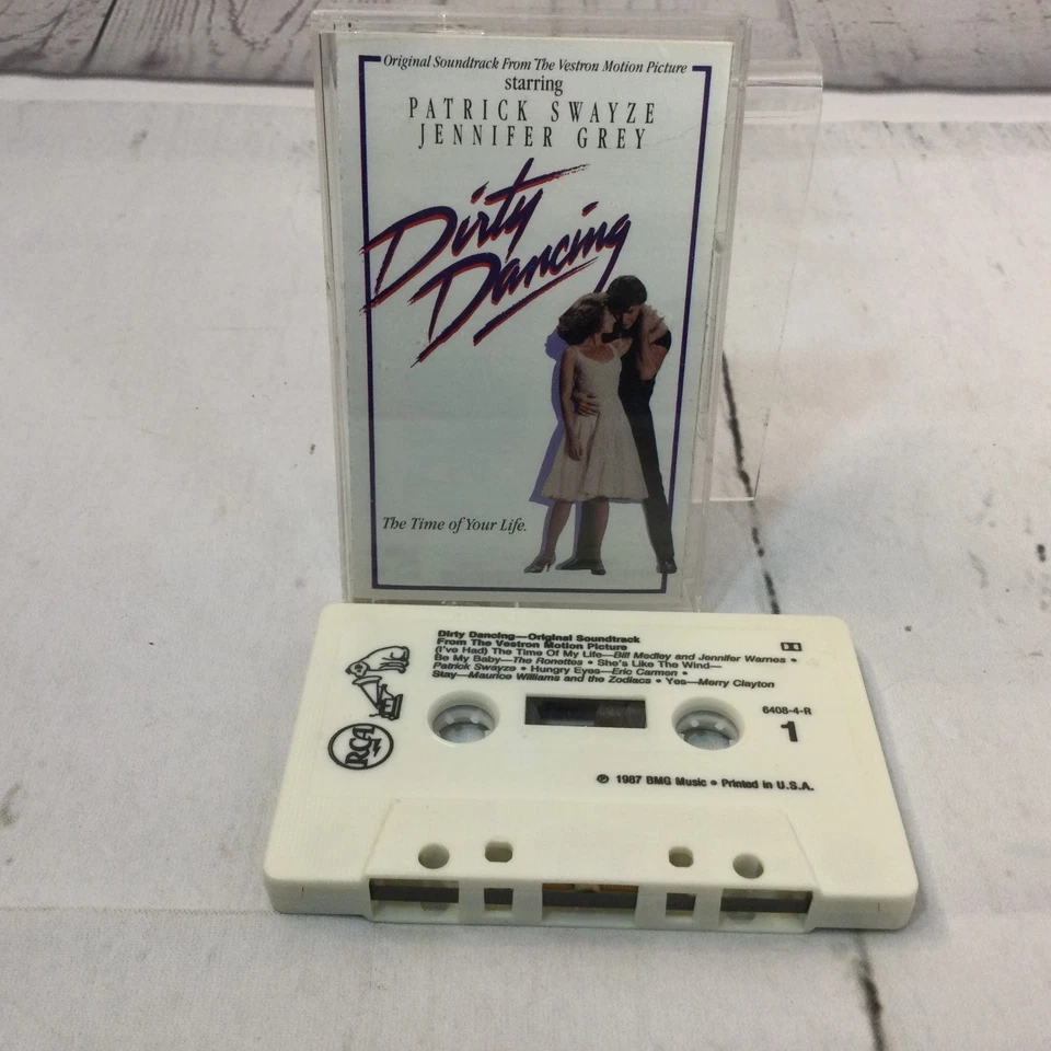 Vtg 1987 RCA Dirty Dancing Cassette Tape Motion Picture 1980's Movie Soundtrack Foto 2 de 3