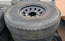 16 8 Lug On 6.5 Steel Wheels 2358516 14 Ply Load Range G - Black