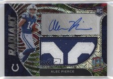 2022 Panini Spectra Meta Prizm /10 Alec Pierce #RAD-API RPA Patch Auto RC