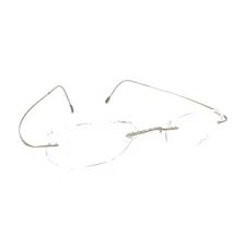 Silhouette 7395 40 6073 Titanium Brown Rimless Eyeglasses Frames 21 150 Women