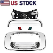 New Chrome Tailgate Handle Bezel Set For 99-06 Silverado Sierra 1500 2500hd