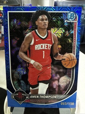 2025-26 Bowman Chrome Amen Thompson #BCV-134 Blue Mojo /150