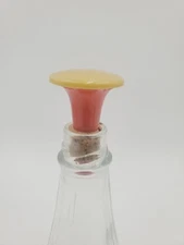 Vintage Glass Laundry Ironing Bottle Sprinkler Top Retro Prop