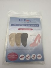 Dr. Foot Arch Support Shoe Inserts for Flat Feet- Gel - 2 Pair