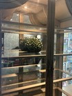 solid wood cabinet with thick glass shelves — photo 8