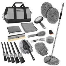 Car Wash Kit, Car Washing Brush with Long Handle, Extendable Car Wash 23PCS
