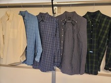Lot Of 5 Jos A Bank Dress Shirts Men Button Up Size Medium L0006