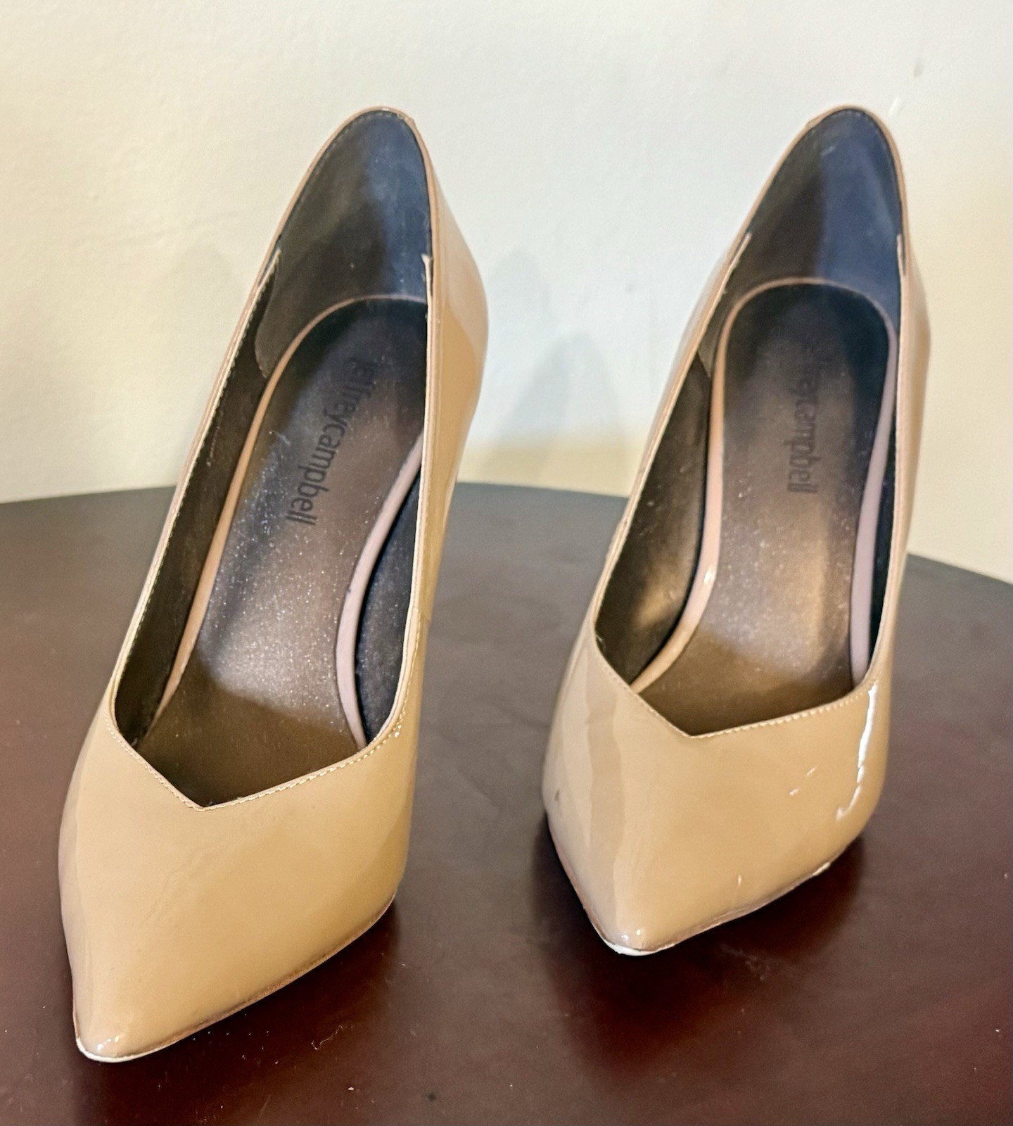 Jeffry Campbell Tan Beige Stiletto Heels NWOT Gorgeous