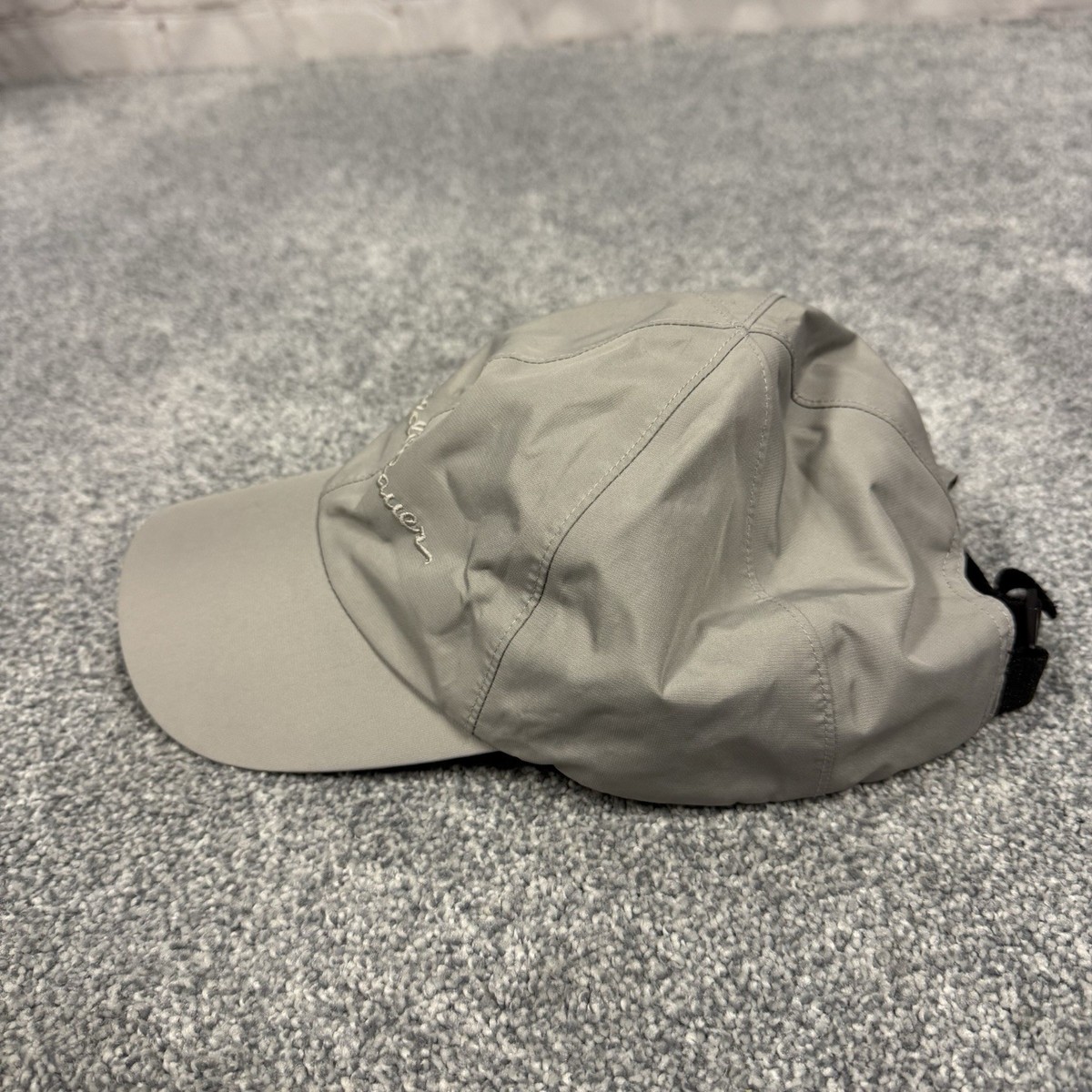 Eddie Bauer Baseball Style Hat Cap Strap Back Gray Gore Tex US 