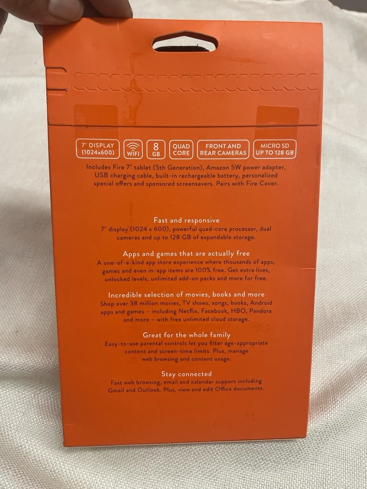 Amazon Fire (5th Generation) 8GB, Quad—Core, Alexa Enabled, Wi-Fi, Tablet  Black - Image 4 of 4