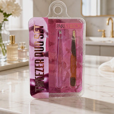 Paris Hilton 2 Pc Tweezer Duo Set Pink Eyebrow Beauty Grooming Tools