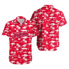 Cleveland Guardians Blue Palm Paradise Hawaiian Shirt