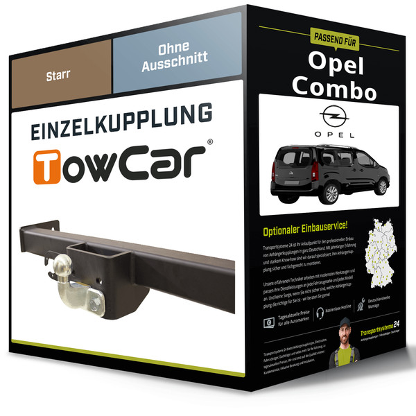 Starre AnhäNgerkupplung für Opel Combo 06.2018-Jetzt Typ K9 Towcar NEU-image