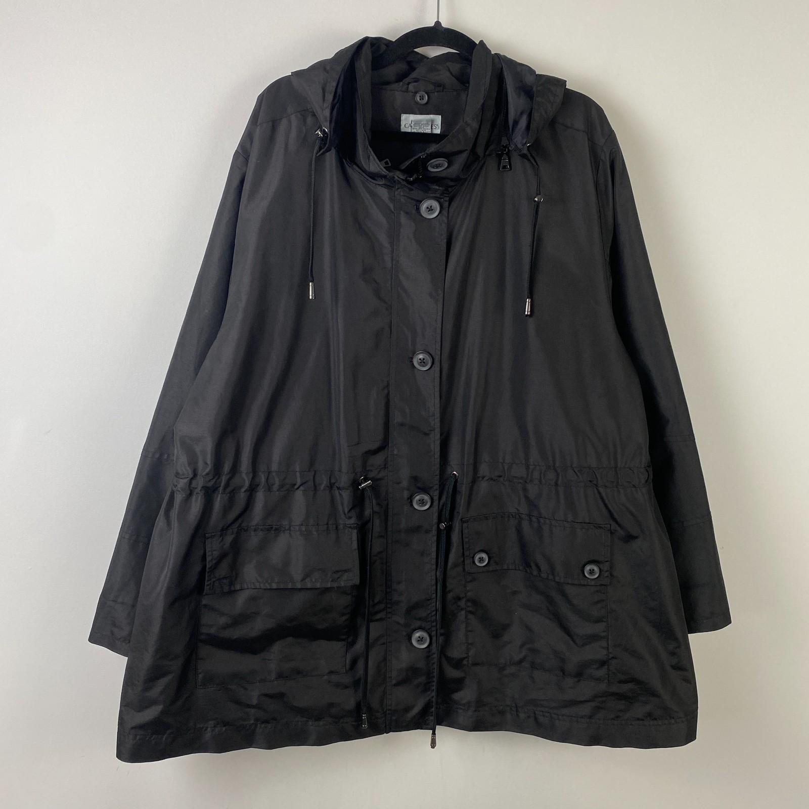 Catherines Button Front Jacket Size 2X Windbreake… - image 1