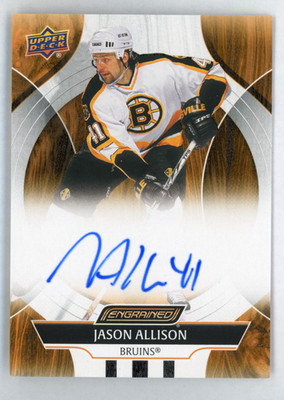 2024-25 Upper Deck Engrained Icons Jason Allison Auto  Boston Bruins