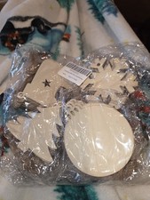 40 Wooden Unfinished Christmas Ornaments
