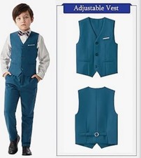 boys size 8 ,3 piece suit teal