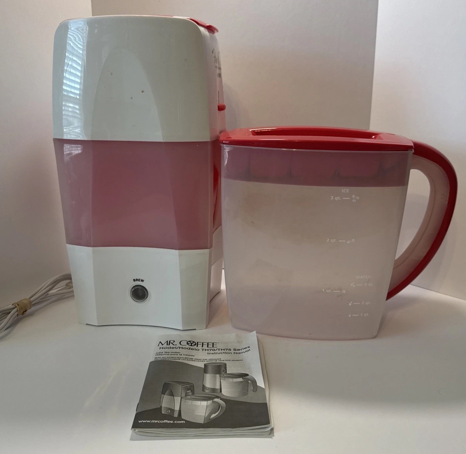 Tm75rs 3 Quart W/pitcher Lid Red Adjustable Brew Works