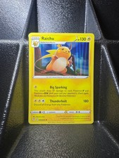 Carta Pokemon Raichu 050/203 Holo rara cielo in evoluzione quasi nuova