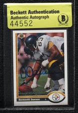BAS 1991 Upper Deck Dermontti Dawson #328 Authentic Auto HOF 00jz