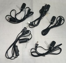Kema Keur OJ-304 Lamp Cords with on/off Switch and Bulb Socket -SET OF FIVE