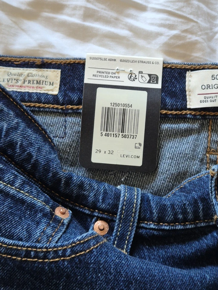 Levi's 501 Ladies Jeans W 29 LEG 32 - Image 2 of 4