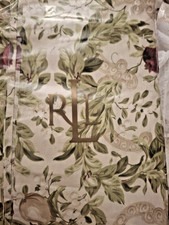 Ralph Lauren Luxury Tablecloth Green, Beige Burgundy Scrolls 60" X 120"