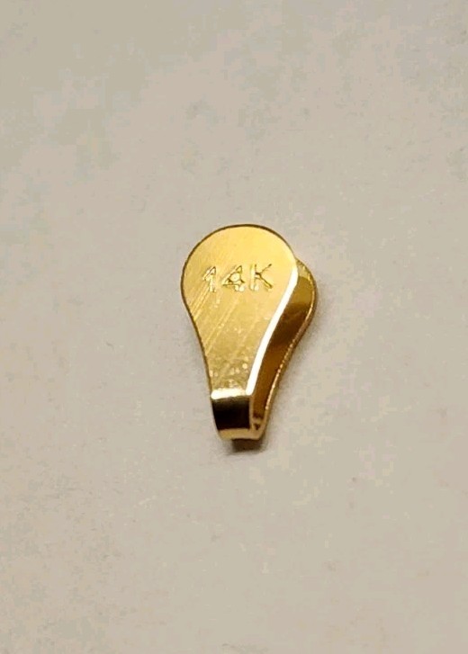 14K Yellow Gold Solid Flat End Cap Chain Bracelet Finding Necklace Endcap
