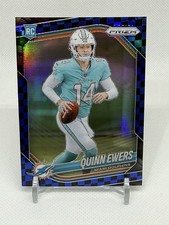 2025 Panini Prizm - Rookies Quinn Ewers #307 Black & Blue Checker Prizm (RC)