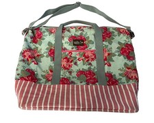 Matilda Jane Floral Quilted Zip Duffle Bag Lined Inner Pockets Detachable Strap