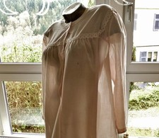 Omas Vintage Nachthemd L Gr 44 48 Dame Hemd mit Knöpfe TOP 1 x Rosa Pink Frau er