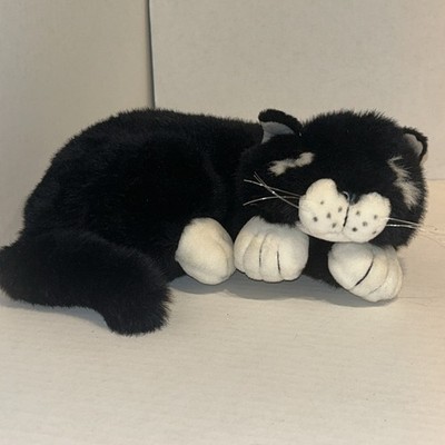 12'' COLLECTIONS Etc PURRING MEOWING CAT BLACK & WHITE 13013 PLUSH WMG P1