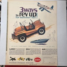 1969 COX ENGINES Color Print Ad Advertisement...