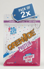 Grenade Whey Protein Powder Vanilla Birthday Cake High Protein Low Sugar 2x480g