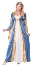 Elegant Empress Medieval Renaissance Maiden Fancy Dress Halloween Adult Costume