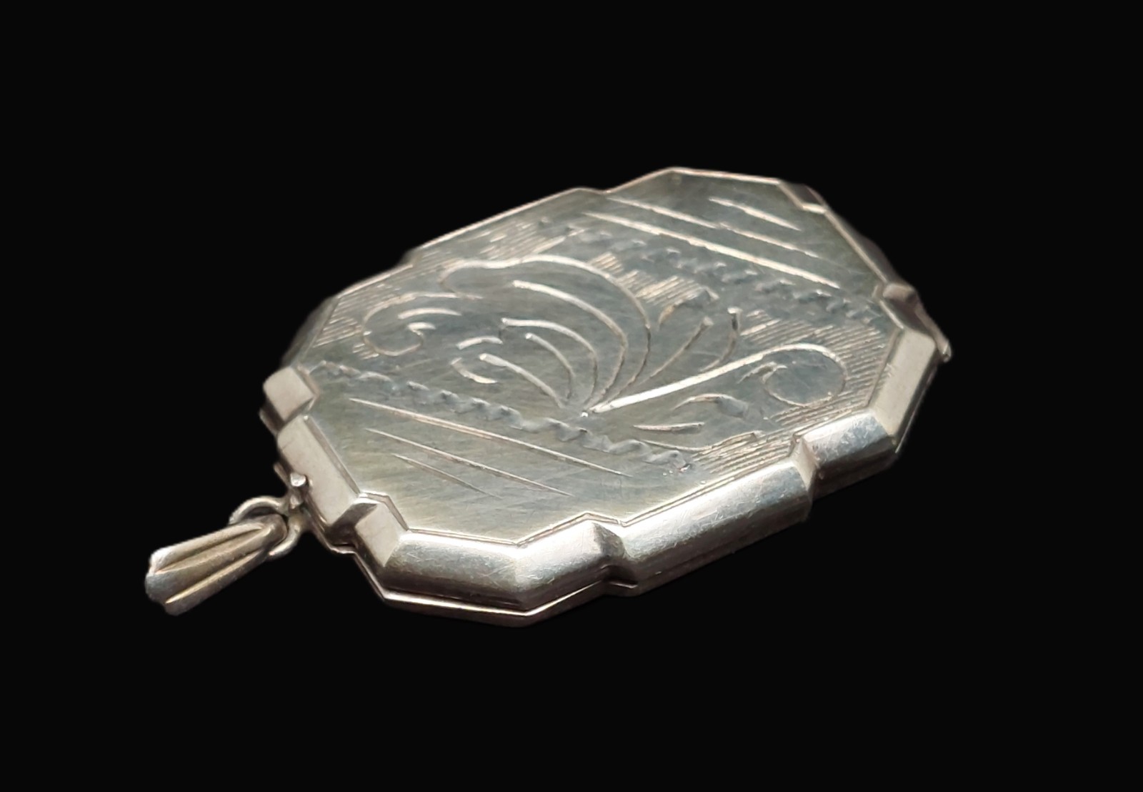 Art Deco Sterling Silver Rectangular Geometric To… - image 5