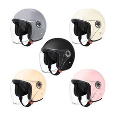 Motorcycle Helmet Electric Riding Lens Helmet Comfortable Retro Safety Helmet