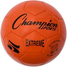 Champion Sports Extreme Soft Touch Butyl Bladder Soccer Ball, Size 5, Orange