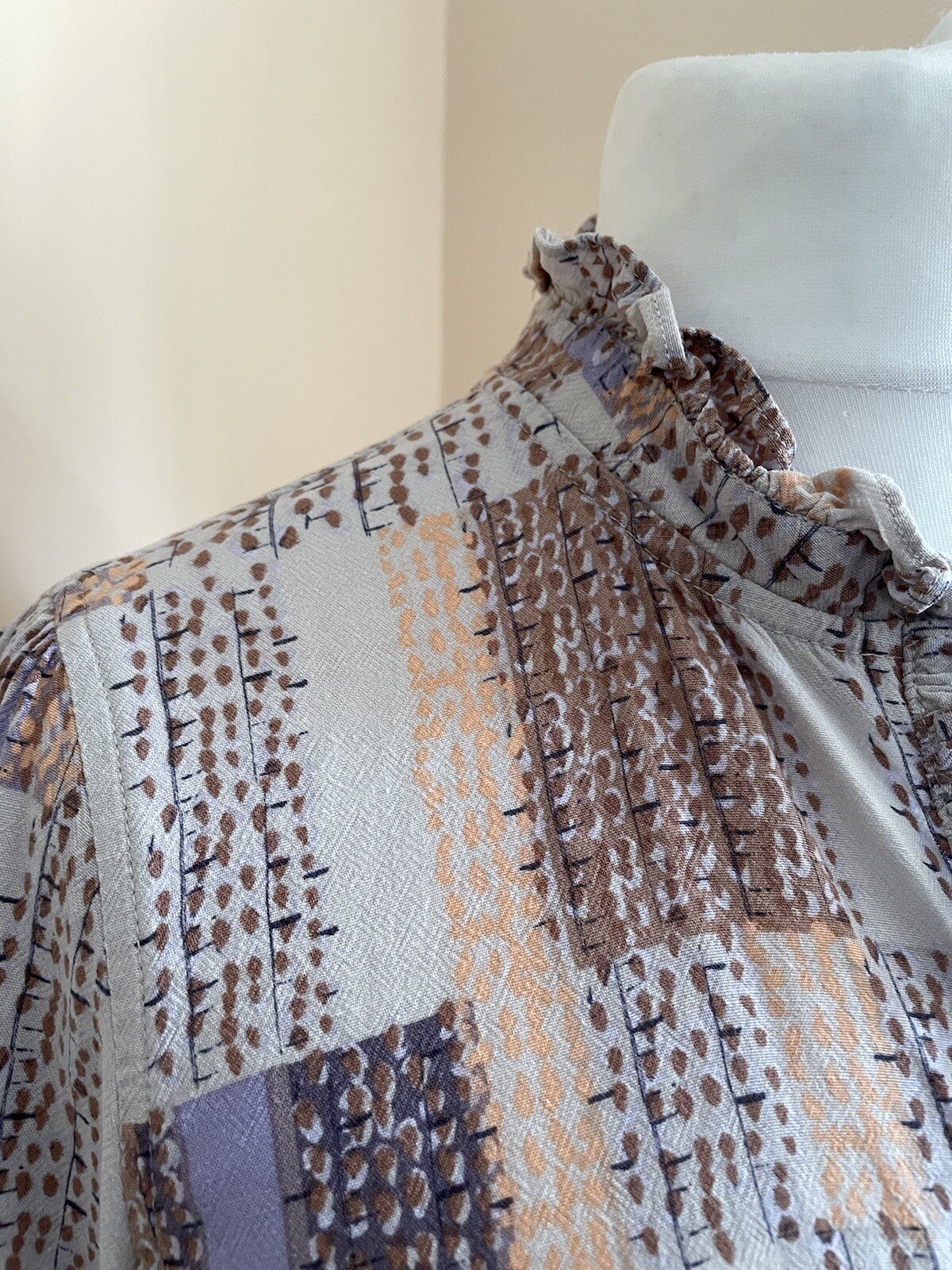 White Stuff Arabella Patchwork Ditzy Print Frill … - image 4