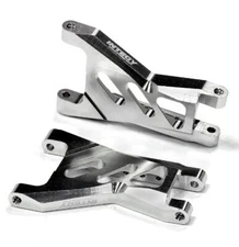 Silver Billet Machined Rear Lower Suspension Arms for Traxxas 1/10 Bandit 2750R