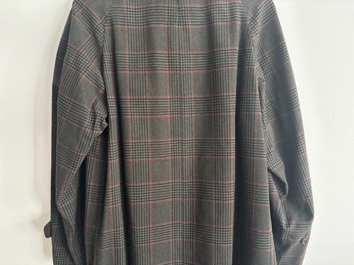 Vintage Aquascutum Plaid Check Showerproof Wool Balmacaan Overcoat/ Top Coat -38 - Picture 10 of 15