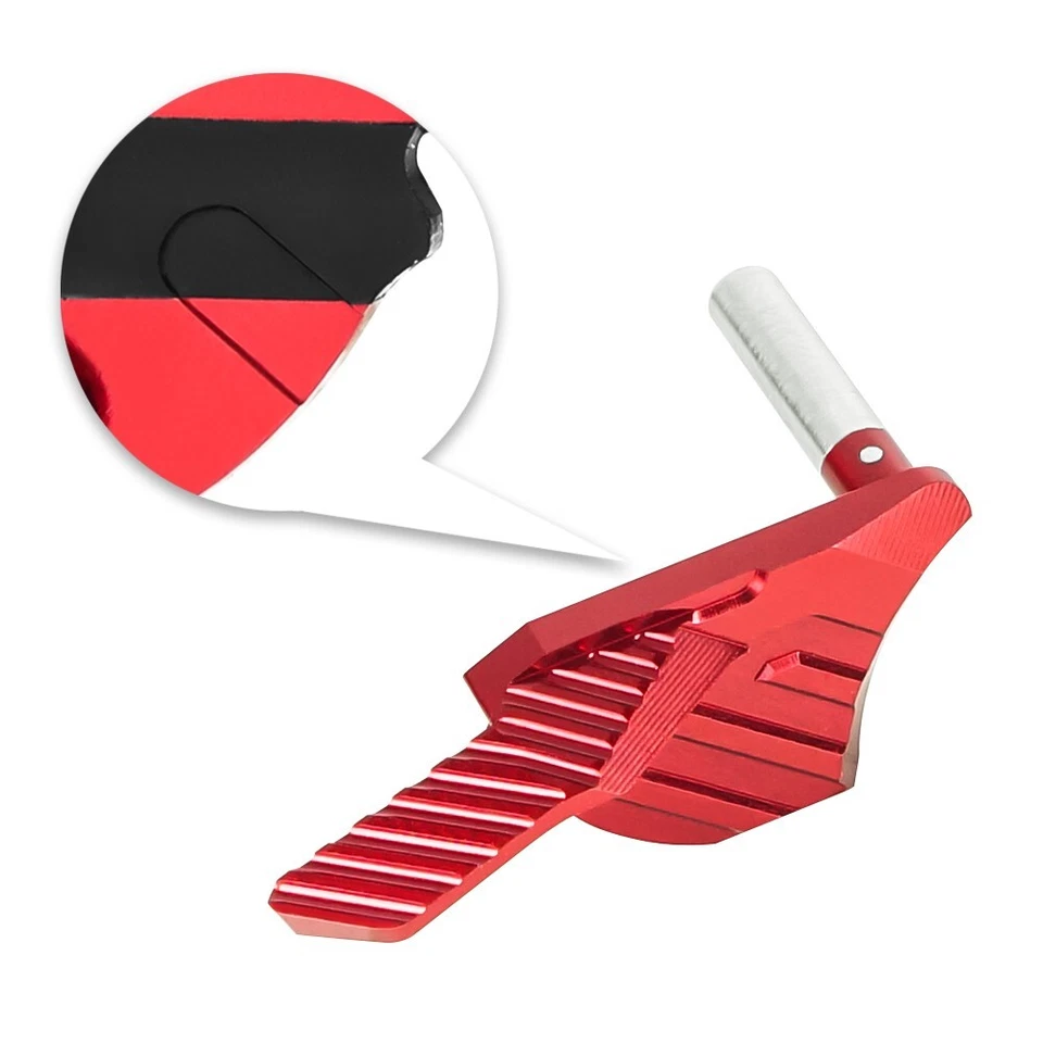 NEXXSPEED NS CNC Aluminum Single Thumb Safety (RED)-Tokyo Marui Hi-CAPA 4.3/5.1/Gold Match