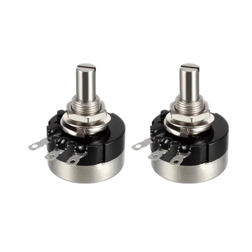 RV24YN20S Potenziometro Pellicola Carbonio Singolo Giro Resistenza Regolabile 100R-1MΩ/Ohm - Foto 2 di 8